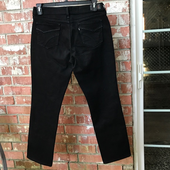 Levi's Black Straight Jeans - Picture 2 of 7